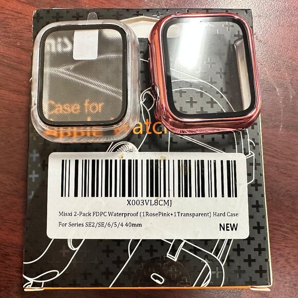 Misxi 2-Pack Waterproof Hard Case for Apple Watch - Picture 1 of 1